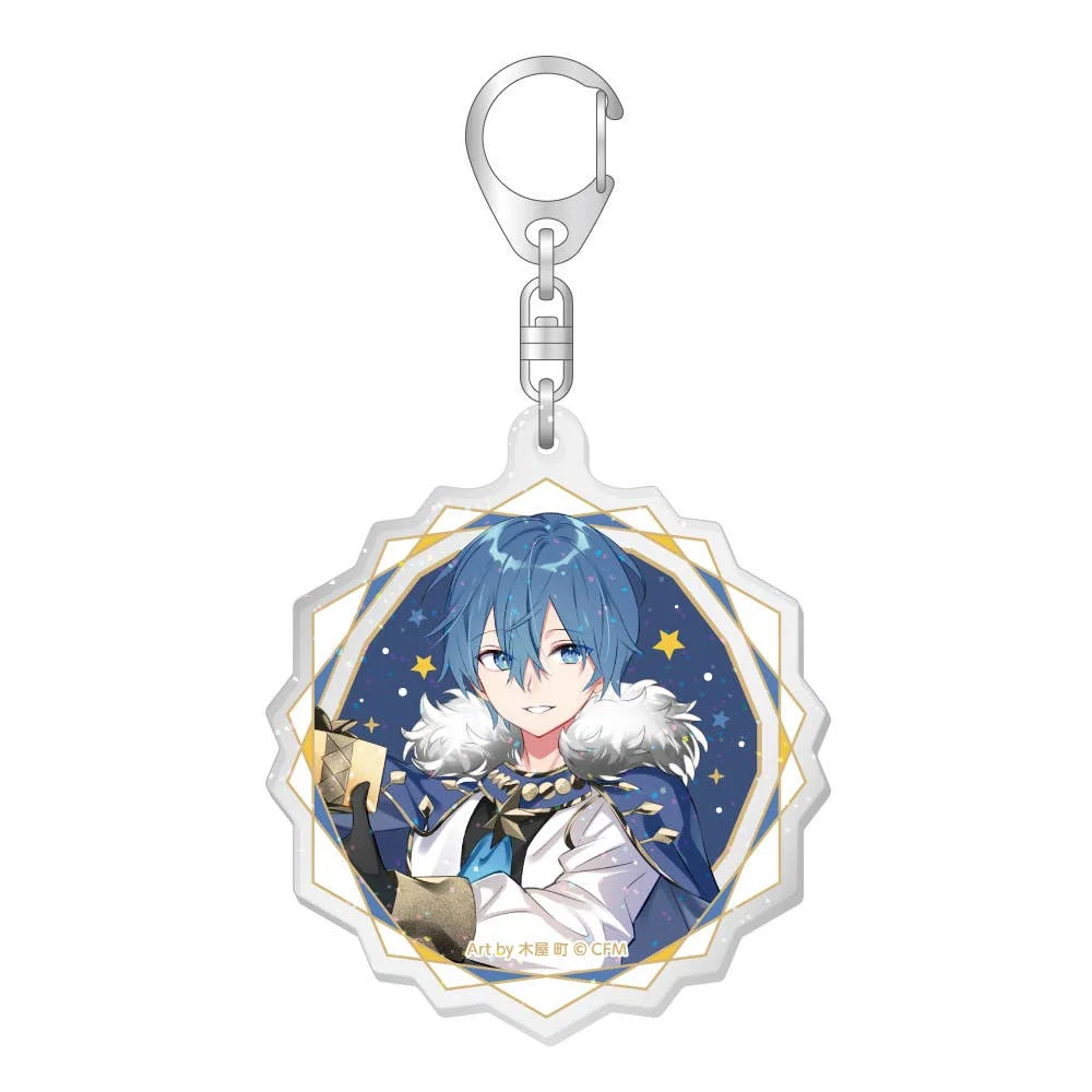 Hatsune Miku Xmas SHOP 2023 Trading Acrylic Keychain With Glitter - 1 Unidade
